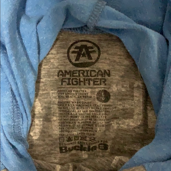 Youth Large American Fighter Long Sleeve T-Shirt - Picture 5 of 5